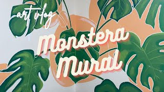 MY FIRST MURAL: MONSTERA LEAVES