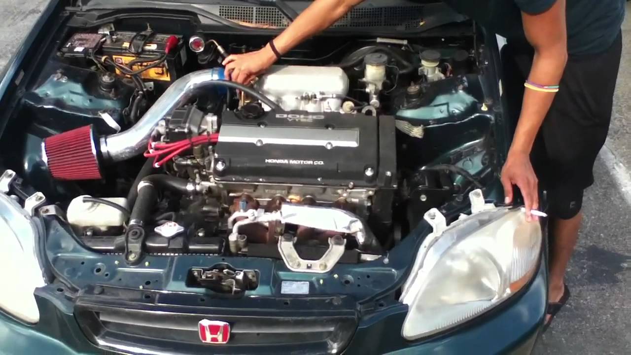 Honda civic engine noise - YouTube