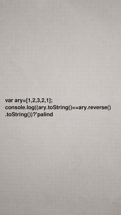 Check palindrome in 1 line code #codeing #programminglanguage # ...