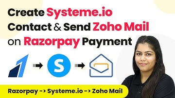 How to Create Systeme.io Contact & Send Zoho Mail on Razorpay Payment with Custom Field