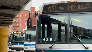 MTA Bus Action at the 165th Street Terminal (Q6, Q8, Q9, Q41)