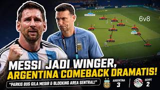 Messi Disulap Jadi Winger, Argentina Comeback Dramatis Atas Mesir!