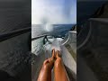 POV: Extreme Transparent Water Slide Over Ocean Cliff 😱 # #pov #glassslide #waterslide #waterpark