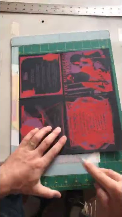 DIY handmade screen printed CD covers