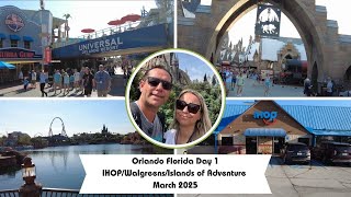 Our First Full Day in Orlando Florida IHOP Breakfast Walgreens Islands of Adventure