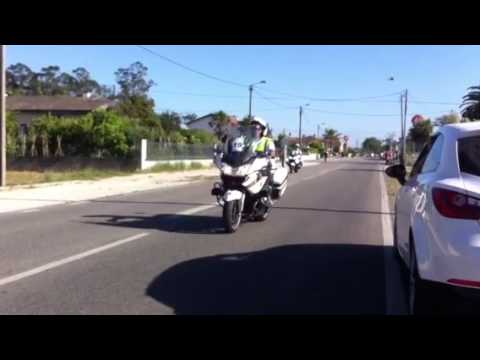 Volta Portugal bicicleta 2013, EN109, Santo Andr&eacute; de Vagos junto as bombas Galp.