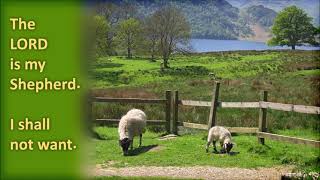 The Lord is my Shepherd, I shall not want  Psalm 23