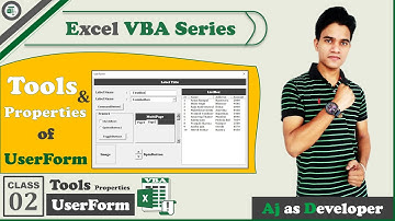 Excel VBA Toolbox & Its Properties of Userform by Aj as Developer in Hindi Class 2