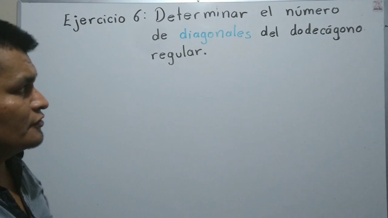 Ejercicio 6 número de diagonales en un dodecagono regular YouTube Ejercicio 6 número de diagonales en un dodecagono regular YouTube