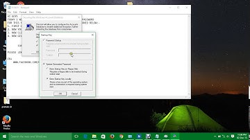 window password  syskey security