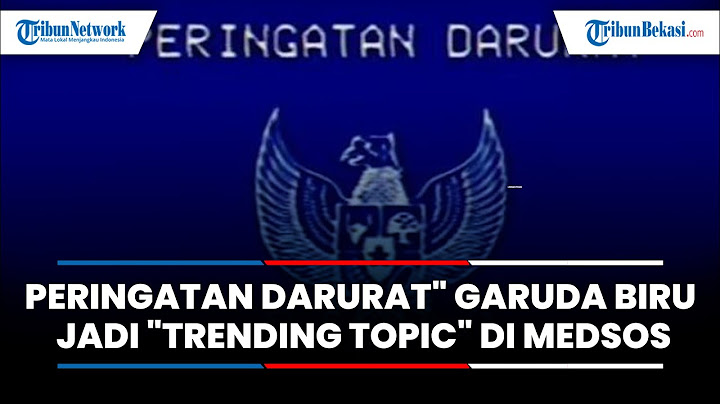 Peringatan Darurat" Garuda Biru Jadi "Trending Topic" di Medsos