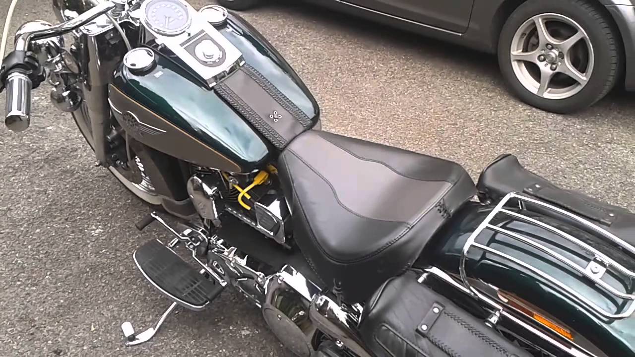 Harley Davidson FLSTN 1996 SOUTHAMPTON UK - YouTube
