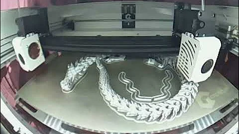 Articulated Dragon 3D Print Time Lapse