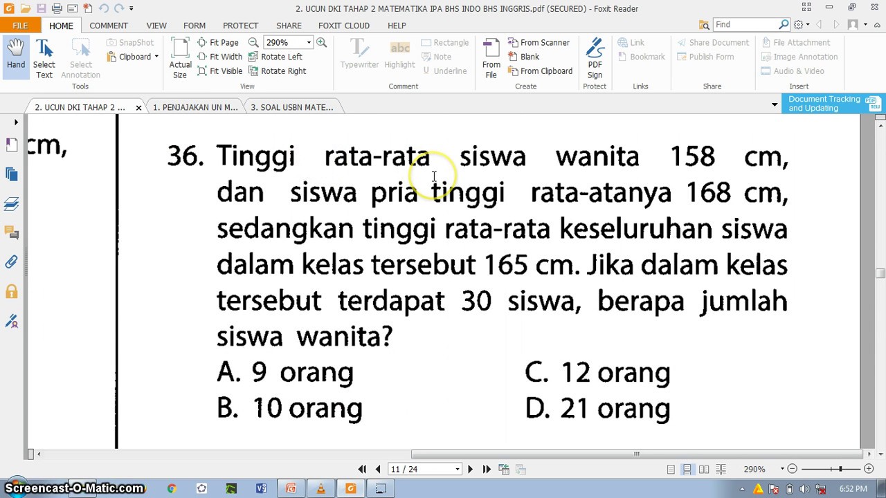 Smp Statistika Soal Cerita Rata Rata Gabungan Mudah Youtube