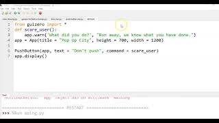 Creating Pop Up Windows with Guizero