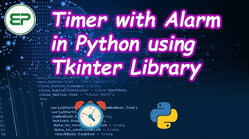 Timer with Alarm in Python using Tkinter Library | Embedded Programmer