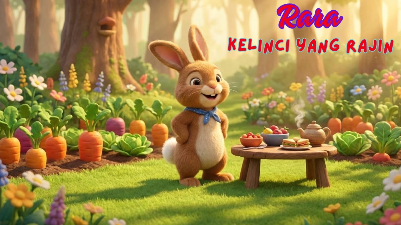 Rara, Si Kelinci yang Rajin |  Dongeng dengan Pesan Moral | Cerita Dunia Anak