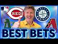 LATE NIGHT MLB Best Bets! Athletics vs Diamondbacks | Reds vs Mariners | MLB Tuesday
