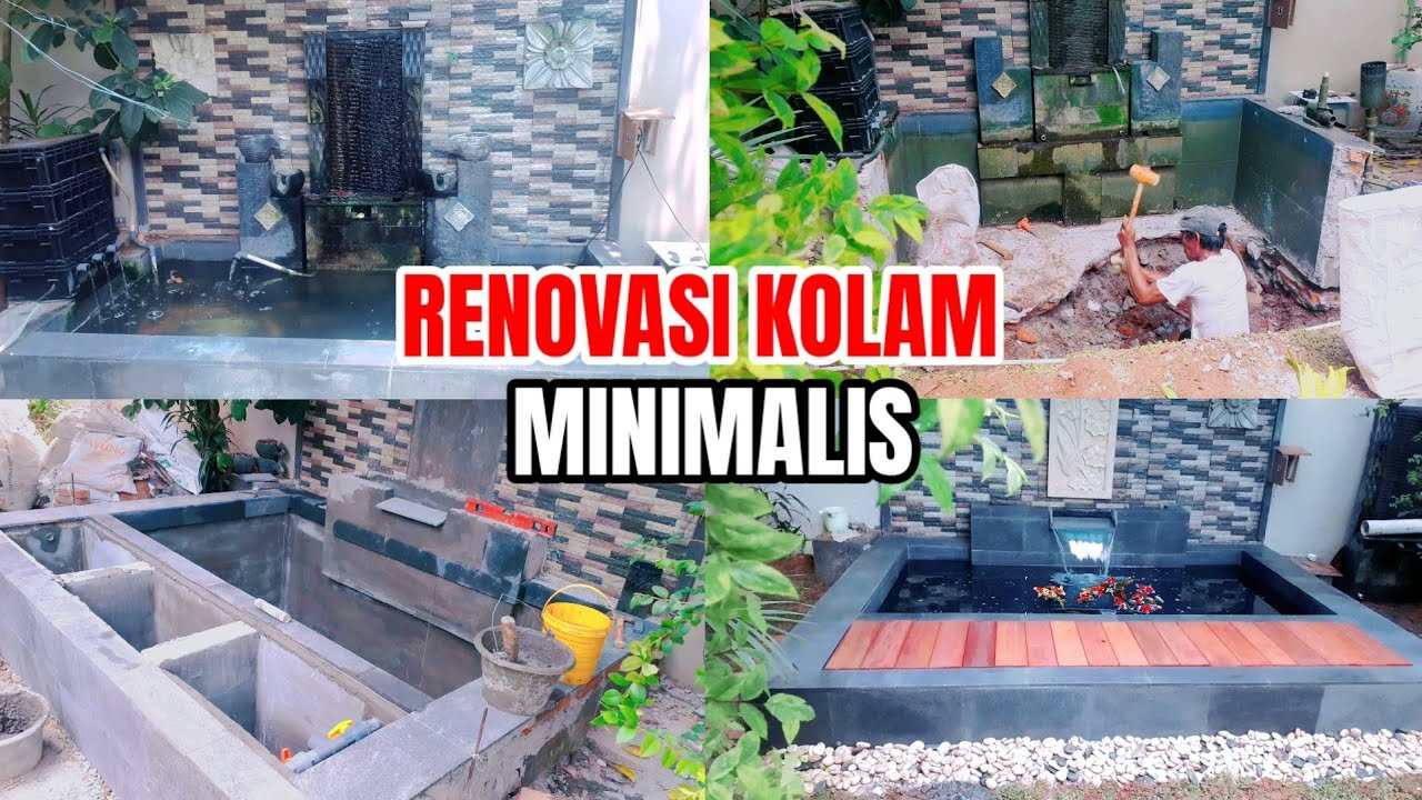 Renovasi Kolam Ikan Koi Minimalis Depan Rumah