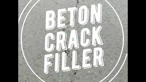 Filling cracks in concrete