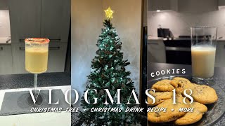 VLOGMAS 18 | CHRISTMAS DRINK RECIPE + CHRISTMAS TREE + OPENING PACKAGES