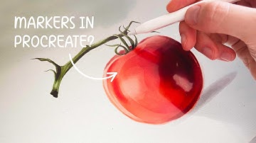 Realistic Markers in Procreate ✦ Draw With Me Using Digital Marker Brushes