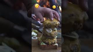 Cheeseburger Fire Kitchen Style ?               fyp firekitchen  viral trends burger cooking