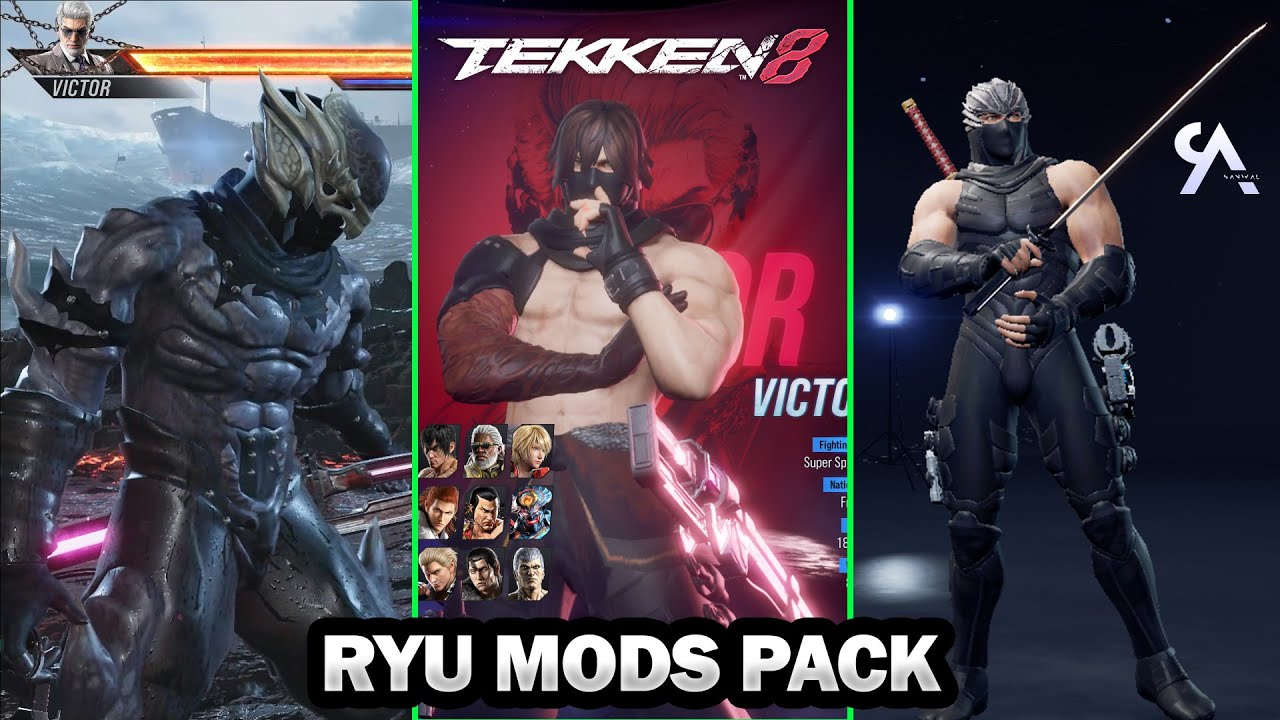Dead or Alive x TEKKEN 8 - Ryu Ninja Mods - YouTube