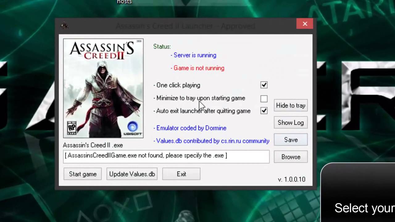 Assassin s коды. Ассасин Крид 2 ключ. Ассасин 2 Uplay Крид. Настройки ассасин Крид 2. Assassin's Creed 2 код.