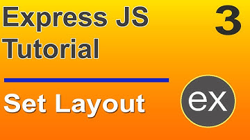 ExpressJS Tutorial - 3 in Hindi 2023, Set Layout, express-ejs-layouts, nodemon