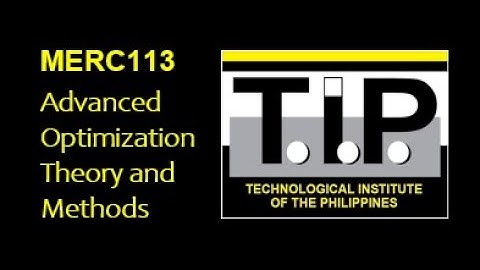 Advanced Optimization