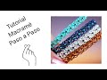 TUTORIAL #MACRAMÉ NUDOS BÁSICOS, Fácil y Rápido de Elaborar 💠Pulsera Forma de Mini Rombos