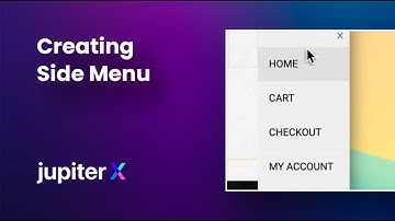 Creating a Side Menu Navigation in Jupiter X”
