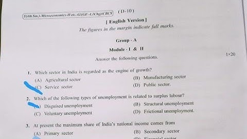|| CU SEMESTER -4 Economics Solution Paper 2023 ||