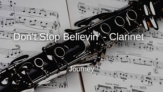 Don't Stop Believin' Clarinet