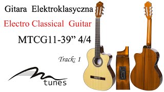 Elektro Klassische Gitarre 4/4 39" M-tunes MTCG11