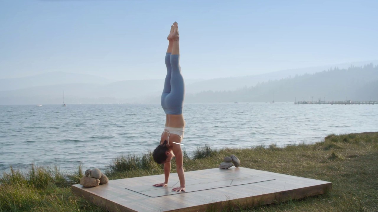 sarah pay, Adho Mukha Vrksasana (Handstand or Downward-Facing Tree Pose)  is an inversion that gives you a sense of how to move through life's  chal