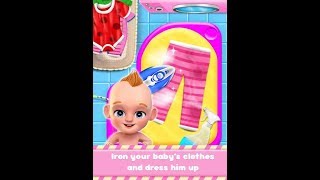 Sweet Newborn Baby Girl: Daycare & Babysitting Fun iron Game screenshot 1