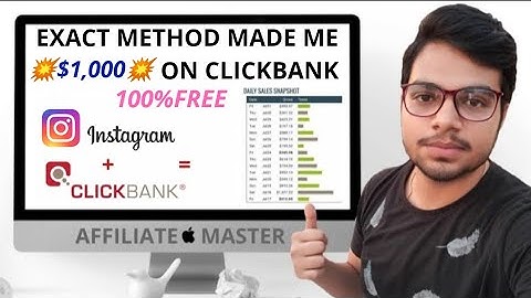 I Made Over $1,000 On ClickBank From This Exact Instagram Free Method In Past 4 Months
