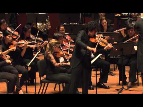 "Star Violinist", Mr. Lu Siqin kicks it on "Carmen Fantasia" at Lincoln Center NYC