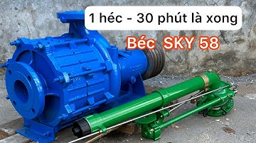 Bộ tưới 1 héc ta cà phê SIÊU XỊN chạy bơm đa tầng cánh với béc SKY 58 dùng máy dầu D30, D33 trở lên