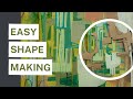 How i create unique shapes for abstract painting