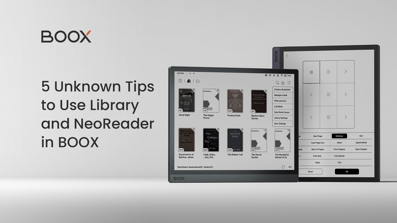 5 Unknown Tips to Use Library and NeoReader in BOOX