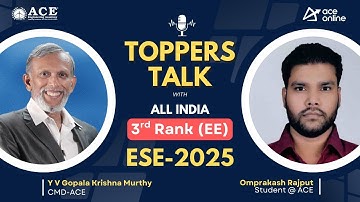 ESE - 2025, AIR 3 – Omprakash Rajput (EE) | Topper