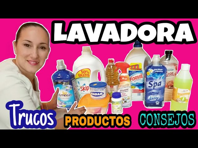 LAVADORA: Trucos/ Productos y consejos/ LAVAR la ROPA/ poner bien la  Lavadora/ La Colada/ Maricienta 