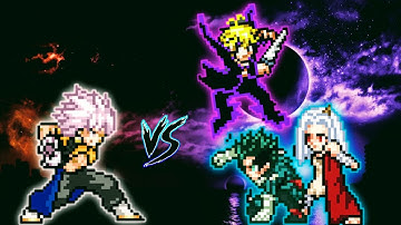 Gogetto (new) VS Deku OP & Meliodas Chaos OP  in Jump Force Mugen