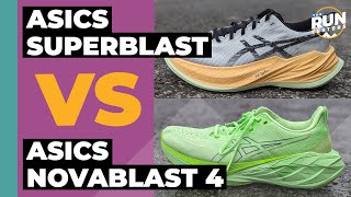 Asics Superblast vs Asics Novablast 4 | We compare the brand's cushioned cruisers