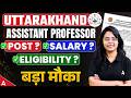 Uttarakhand Assistant Professor Vacancy 2026 | UKPSC assistant professor Eligibility, Post & Salary