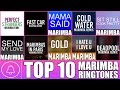 Top 10 Marimba Remix Ringtones of the month - August 2016 (Download Links in Description)