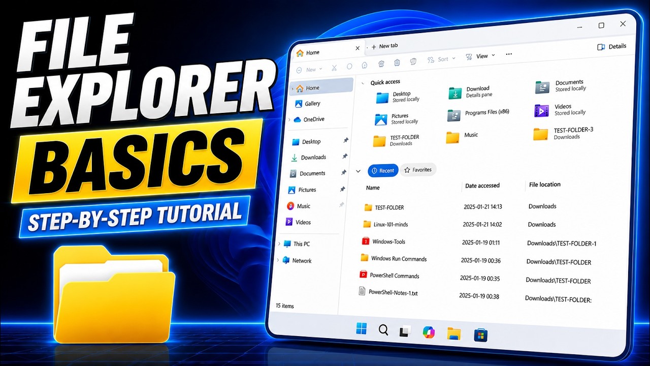 File Explorer Basics File Explorer Basics | Step-by-Step Tutorial - YouTube